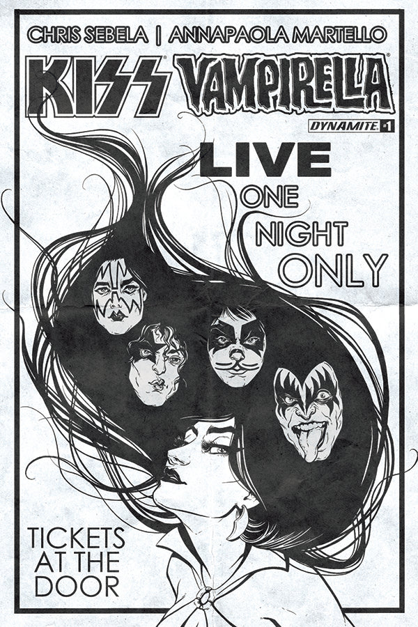 KISS VAMPIRELLA #1 (OF 5) CVR G 20 COPY IDHE B&W INCV (NET)