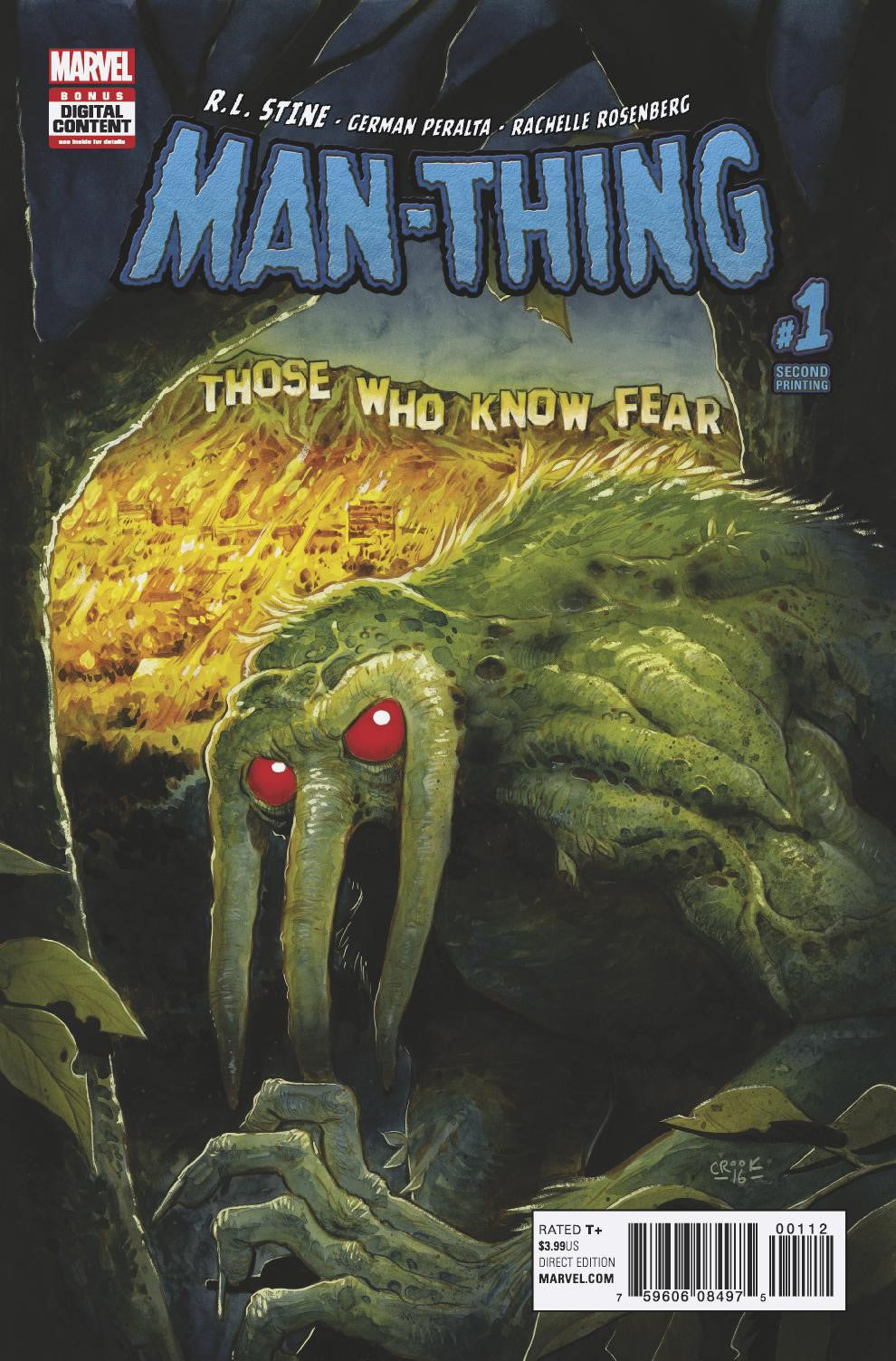 MAN-THING #1 (OF 5) 2ND PTG CROOK VAR