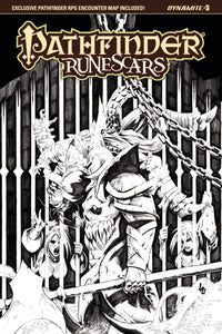 PATHFINDER RUNESCARS #3 CVR D 10 COPY LAU B&W INCV (NET)