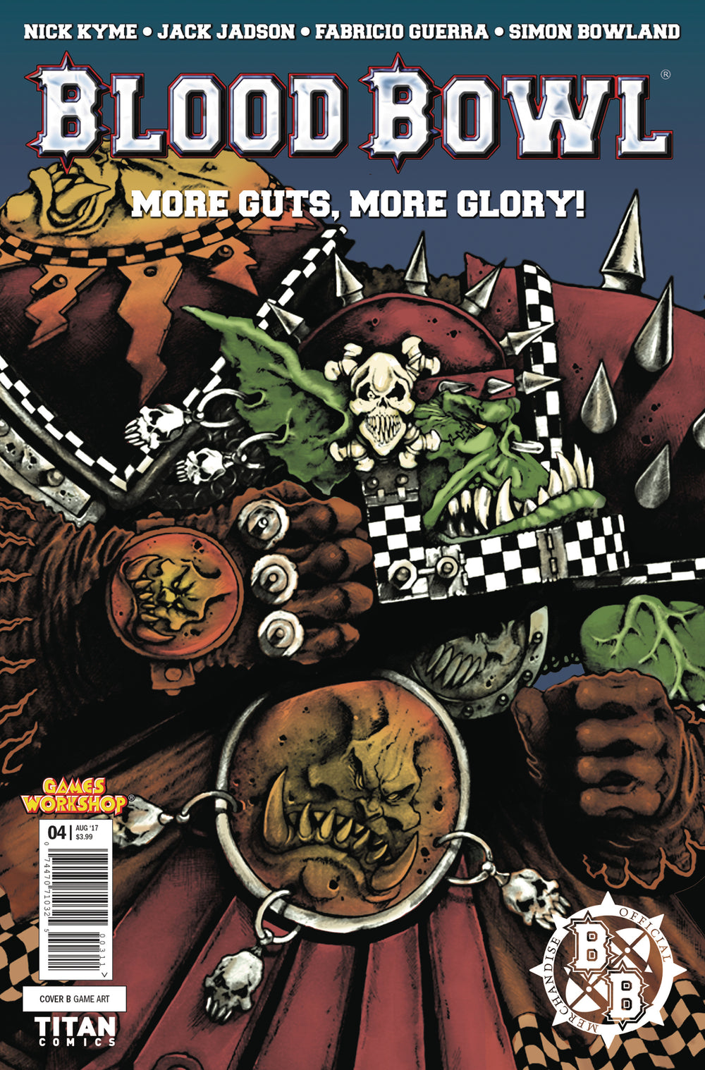 BLOOD BOWL MORE GUTS MORE GLORY #4 (OF 4) CVR B CLASSIC GAME
