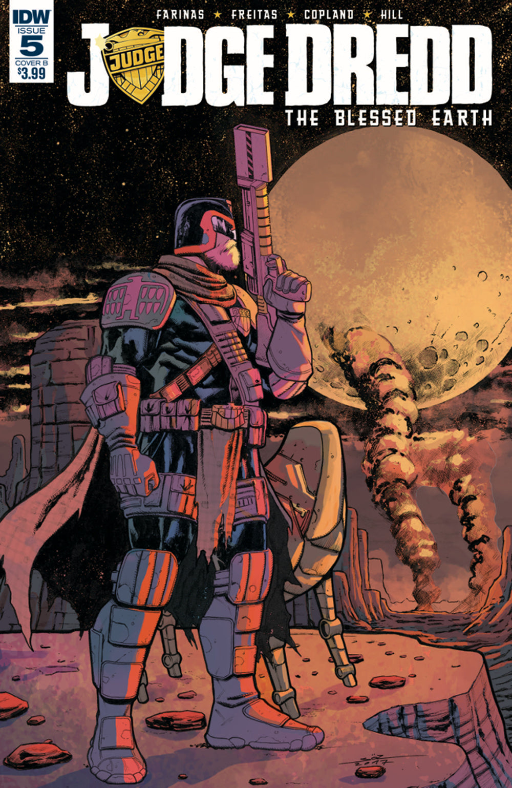 JUDGE DREDD BLESSED EARTH #5 CVR B OEZGEN