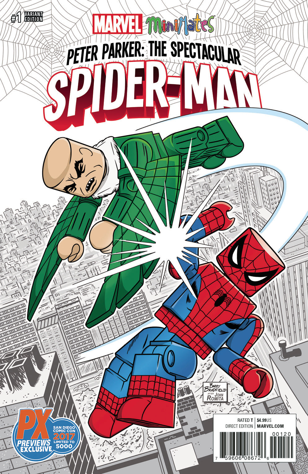 SDCC 2017 PETER PARKER SPECTACULAR SPIDER-MAN #1 MINIMATES V