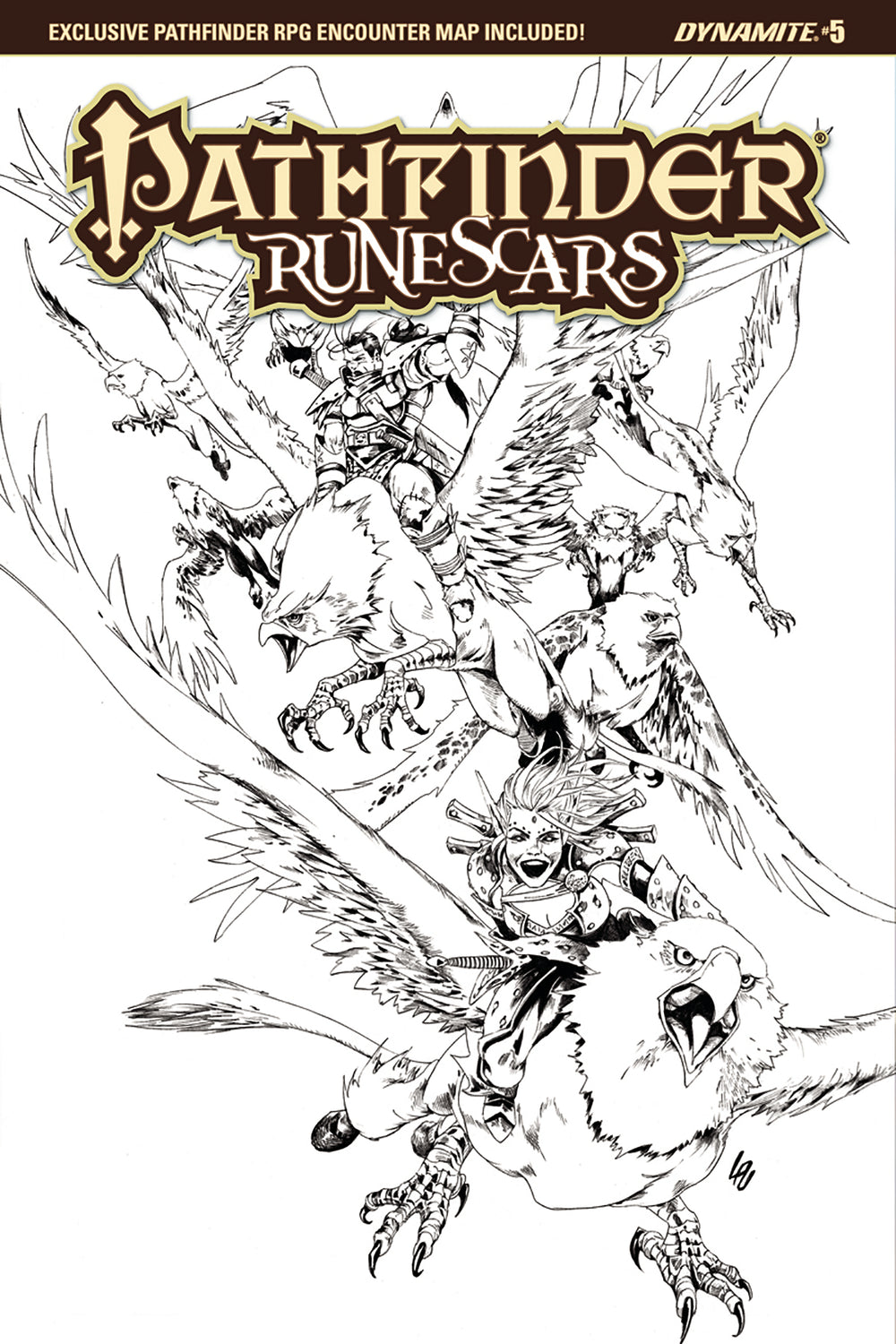 PATHFINDER RUNESCARS #5 (OF 5) CVR D 10 COPY B&W INCV (NET)