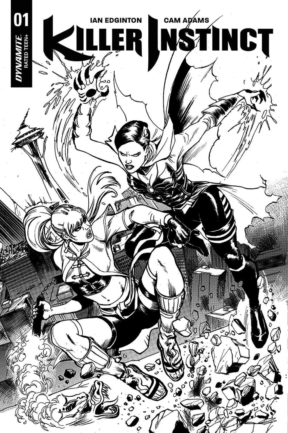 KILLER INSTINCT #1 CVR F 10 COPY CINAR B&W INCV (NET)
