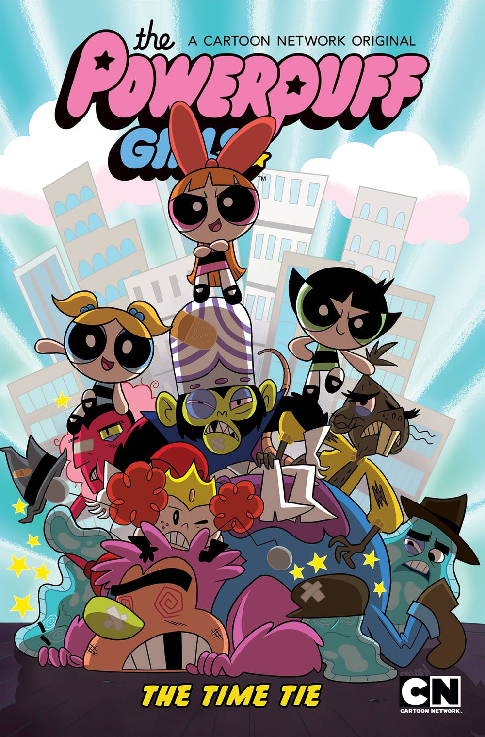 POWERPUFF GIRLS TIME TIE HC