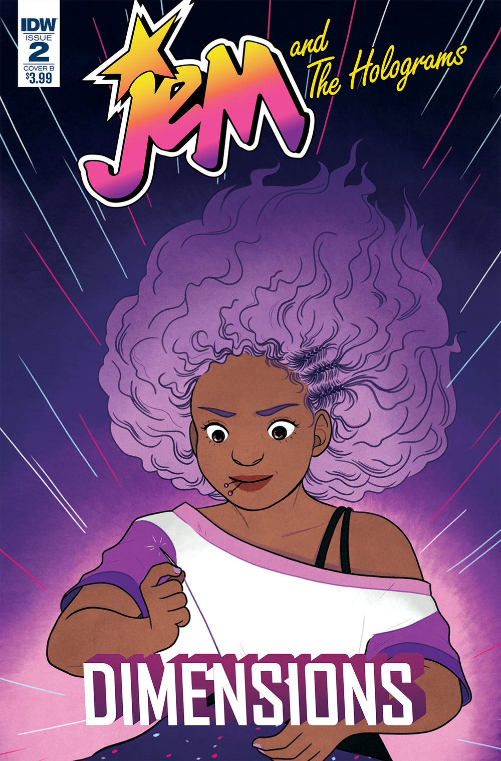 JEM & THE HOLOGRAMS DIMENSIONS #2 CVR B SEARLE