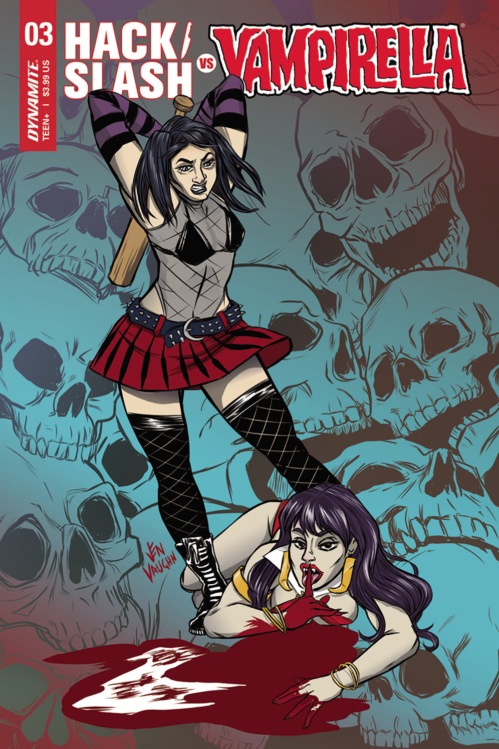 HACK SLASH VS VAMPIRELLA #3 (OF 5) CVR A VAUGHN