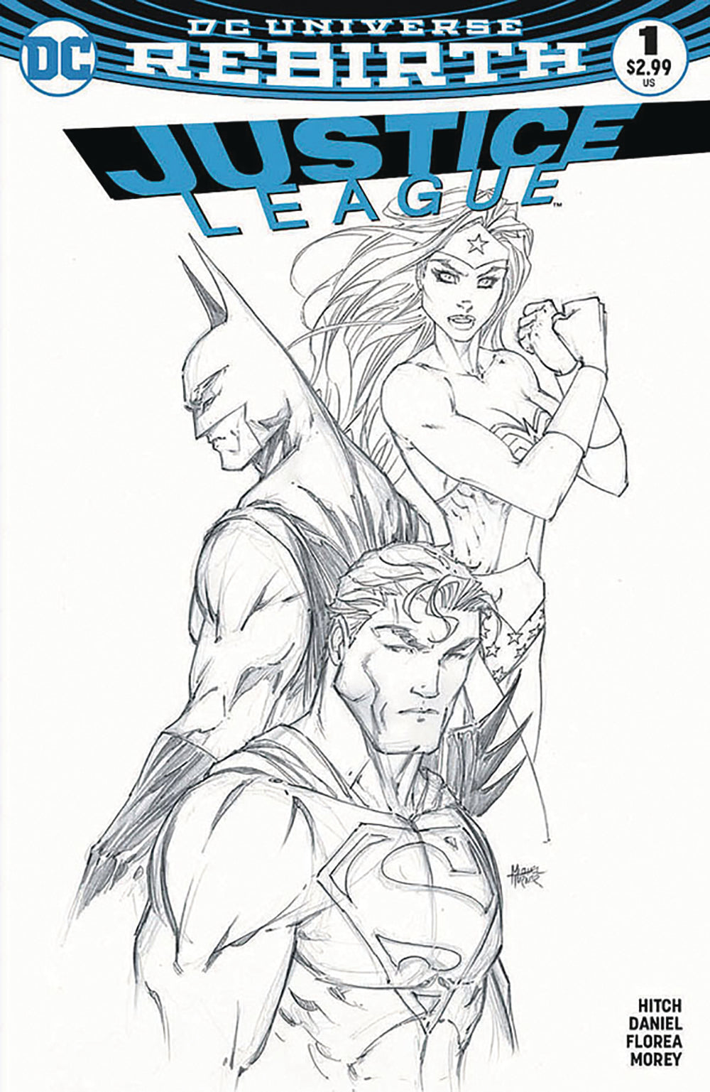 JUSTICE LEAGUE #1 ASPEN B&W VAR SET