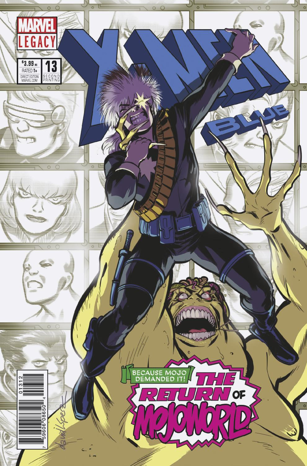 X-MEN BLUE #13 2ND PTG DAVID LOPEZ VAR LEG