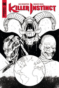 KILLER INSTINCT #6 (OF 6) CVR D 10 COPY SARRASECA B&W INCV