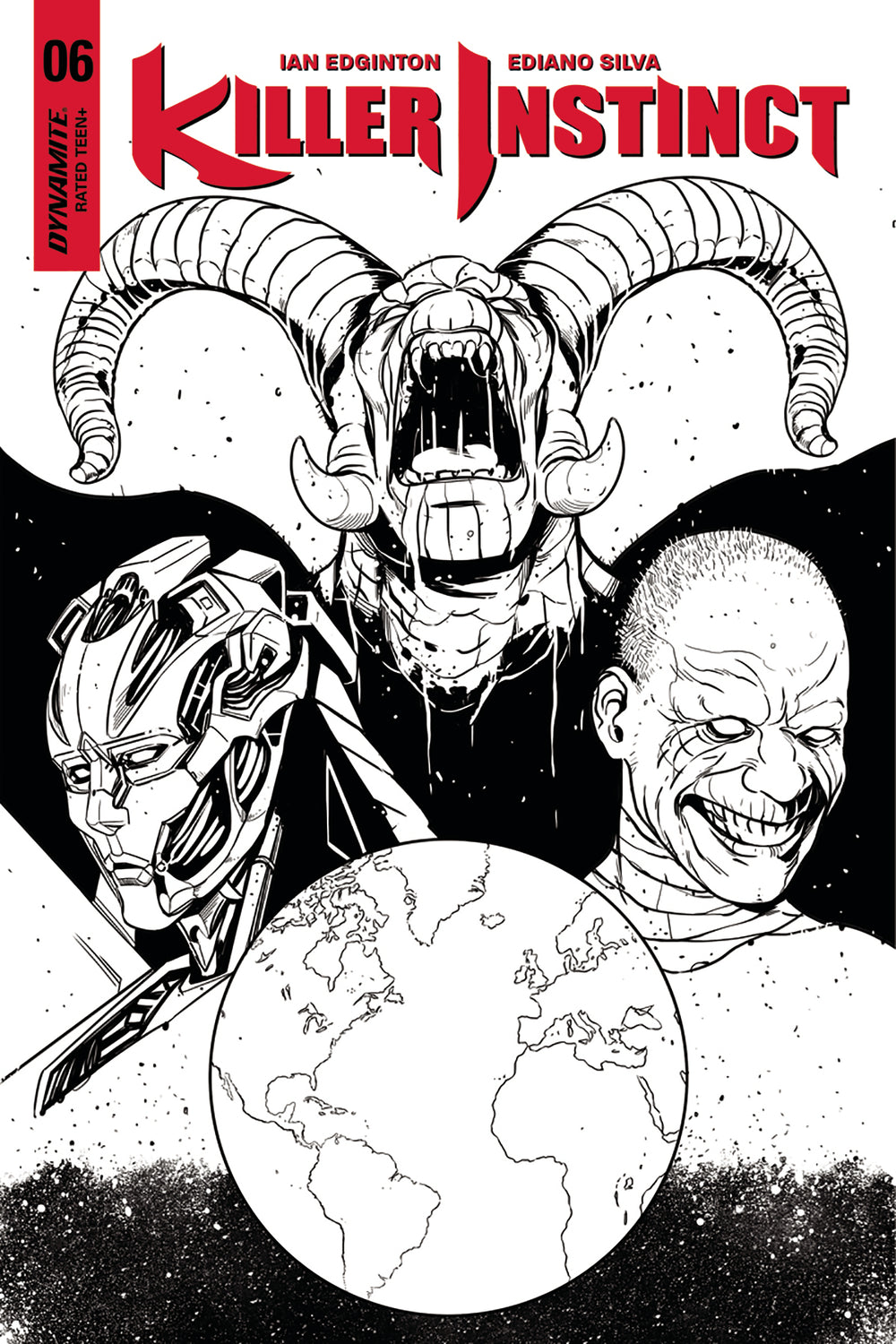 KILLER INSTINCT #6 (OF 6) CVR D 10 COPY SARRASECA B&W INCV