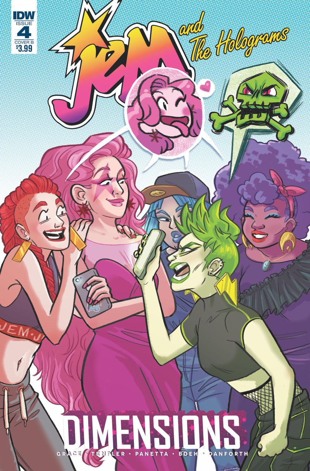 JEM & THE HOLOGRAMS DIMENSIONS #4 CVR B BOEH
