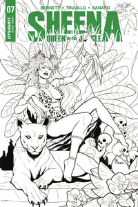 SHEENA #7 CVR E 10 COPY SANAPO B&W INCV (NET)