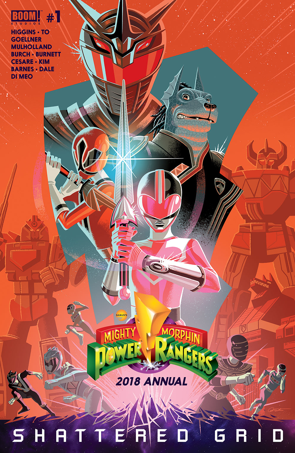 MIGHTY MORPHIN POWER RANGERS 2018 ANNUAL #1 SG