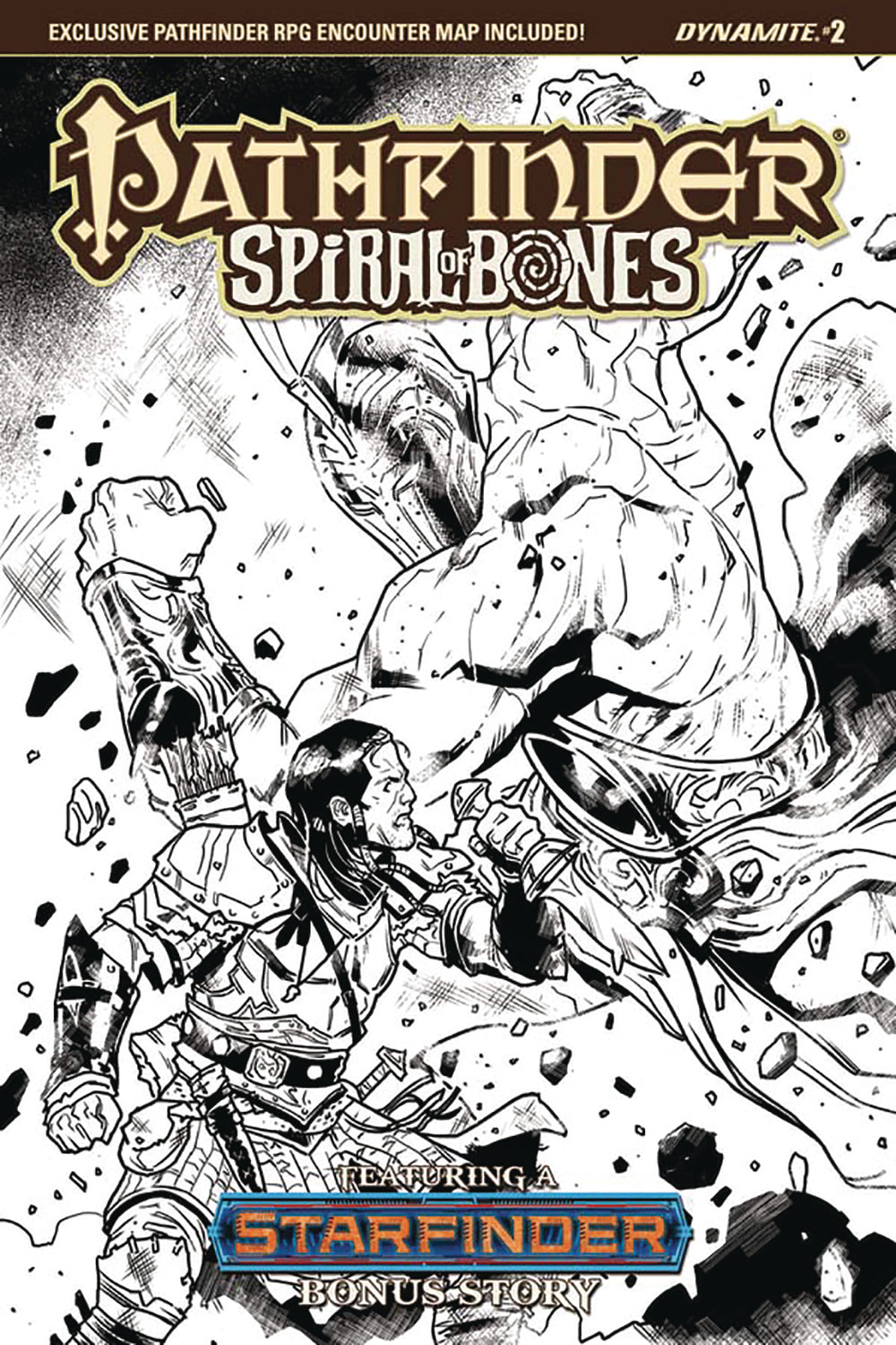 PATHFINDER SPIRAL OF BONES #2 (OF 5) CVR D GALINDO B&W INCV
