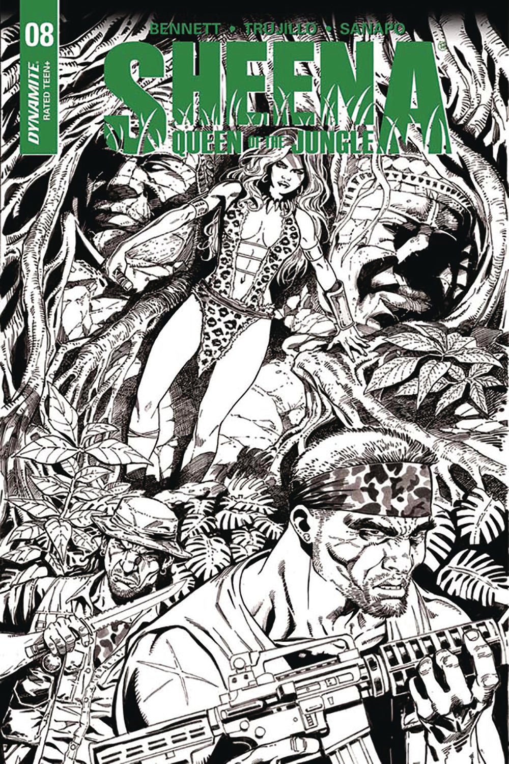 SHEENA #8 CVR F 20 COPY DUURSEMA B&W INCV (NET)