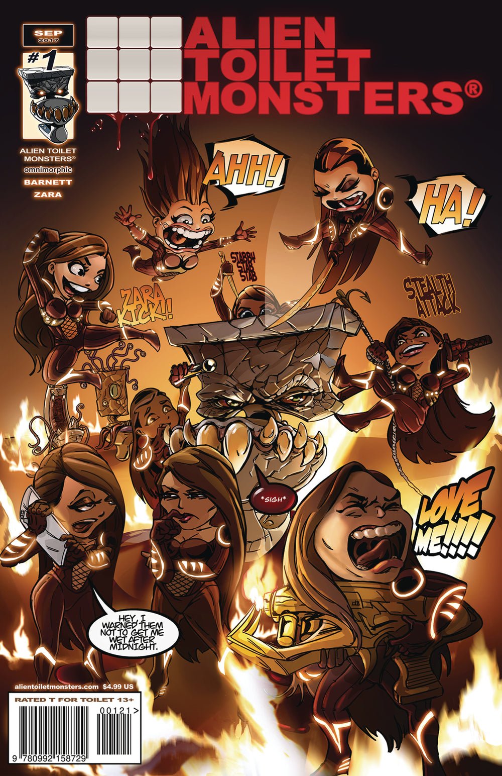 ALIEN TOILET MONSTERS #1 CVR B