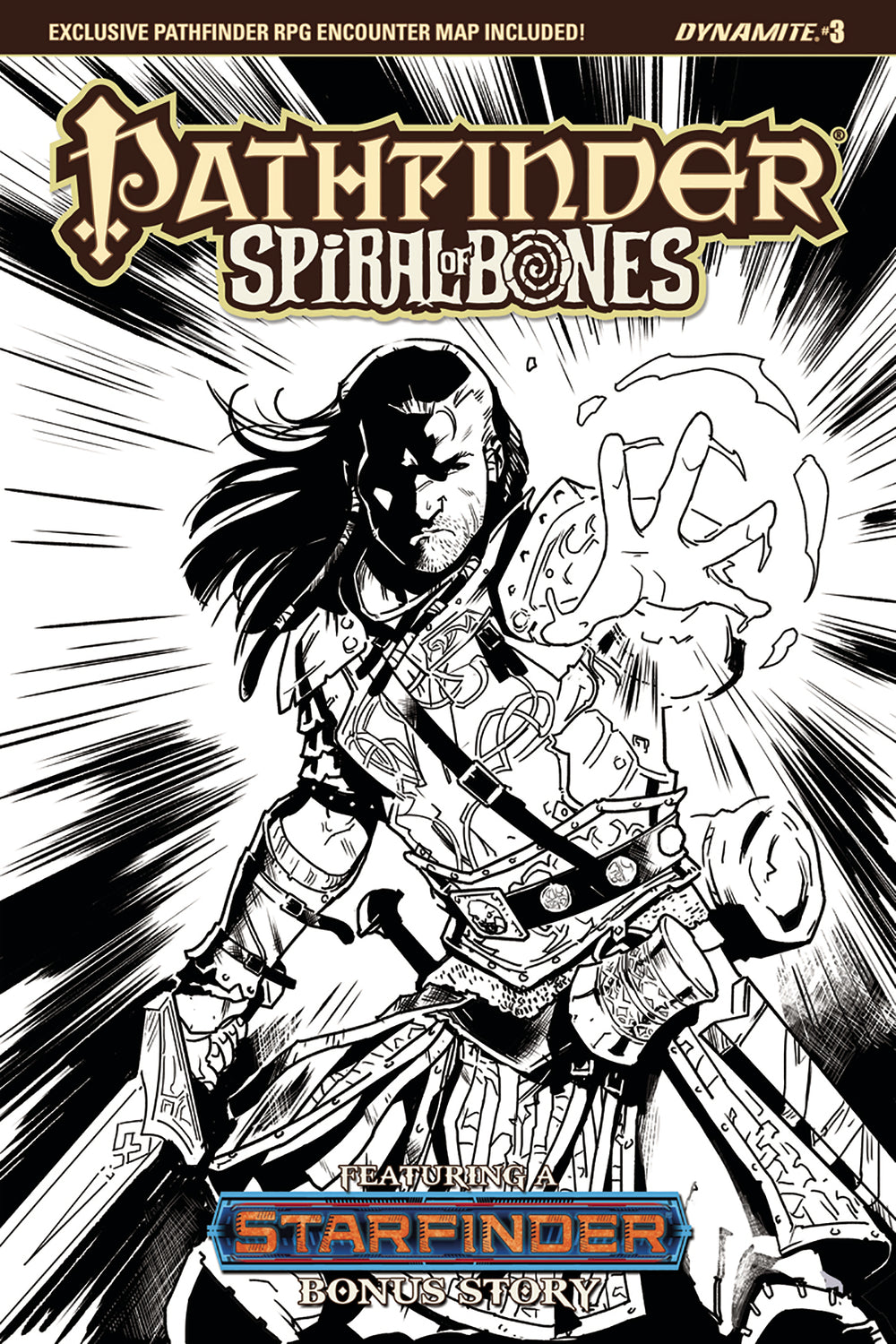 PATHFINDER SPIRAL OF BONES #3 (OF 5) CVR D GALINDO B&W INCV