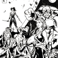 SWASHBUCKLERS SAGA CONTINUES #2 CVR D 20 COPY MUTTI B&W INCV