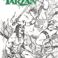 RED SONJA TARZAN #1 CVR G 20 COPY DAVILA B&W INCV (NET)