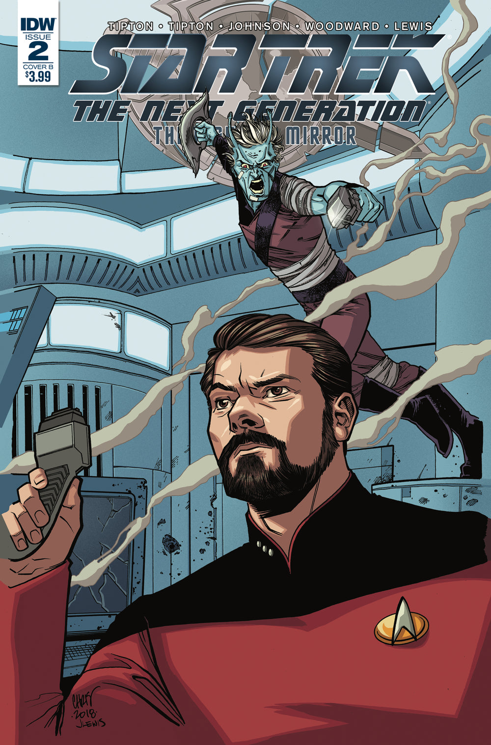 STAR TREK TNG THROUGH THE MIRROR #2 CVR B JOHNSON