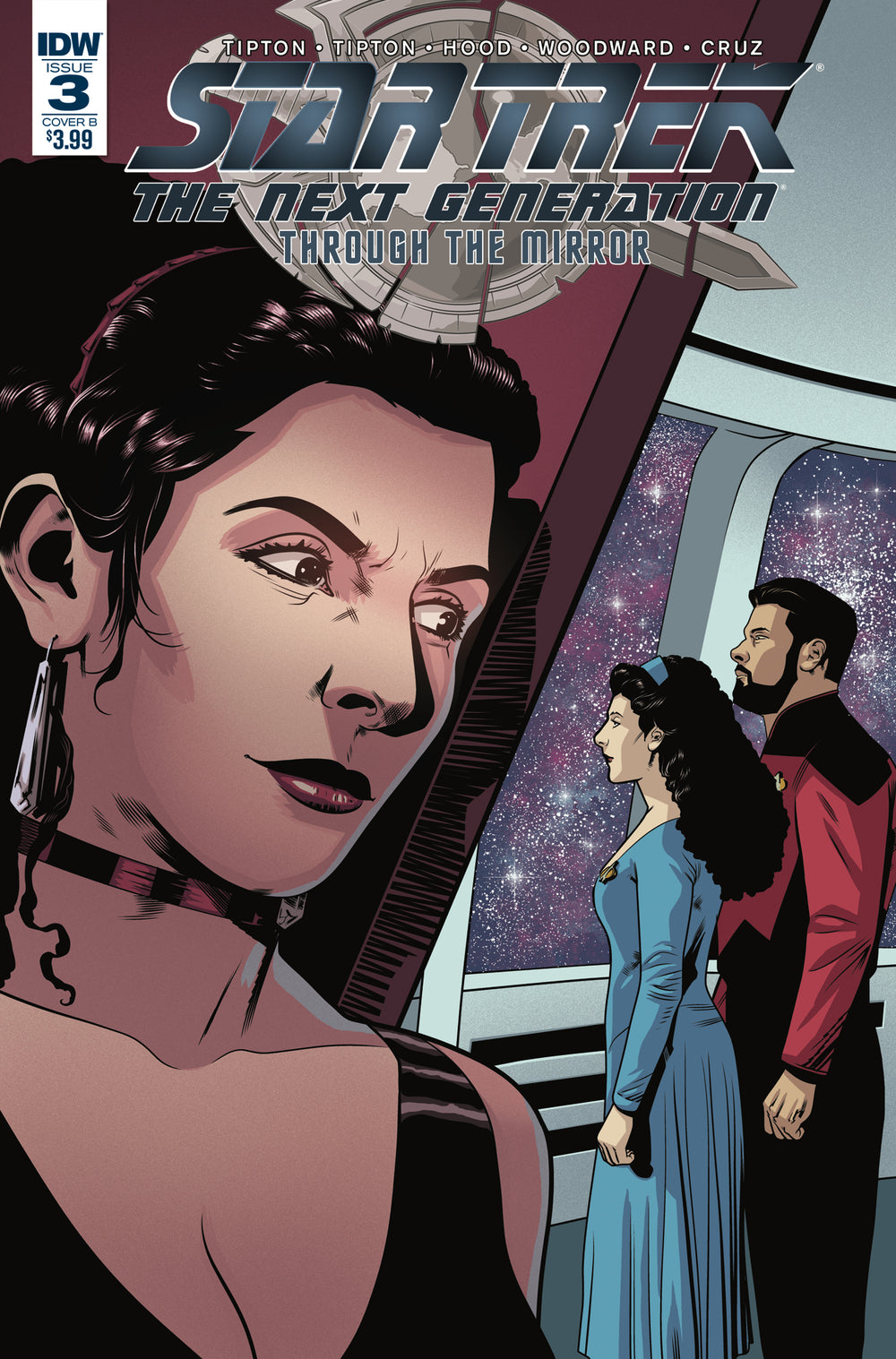 STAR TREK TNG THROUGH THE MIRROR #3 CVR B HOOD