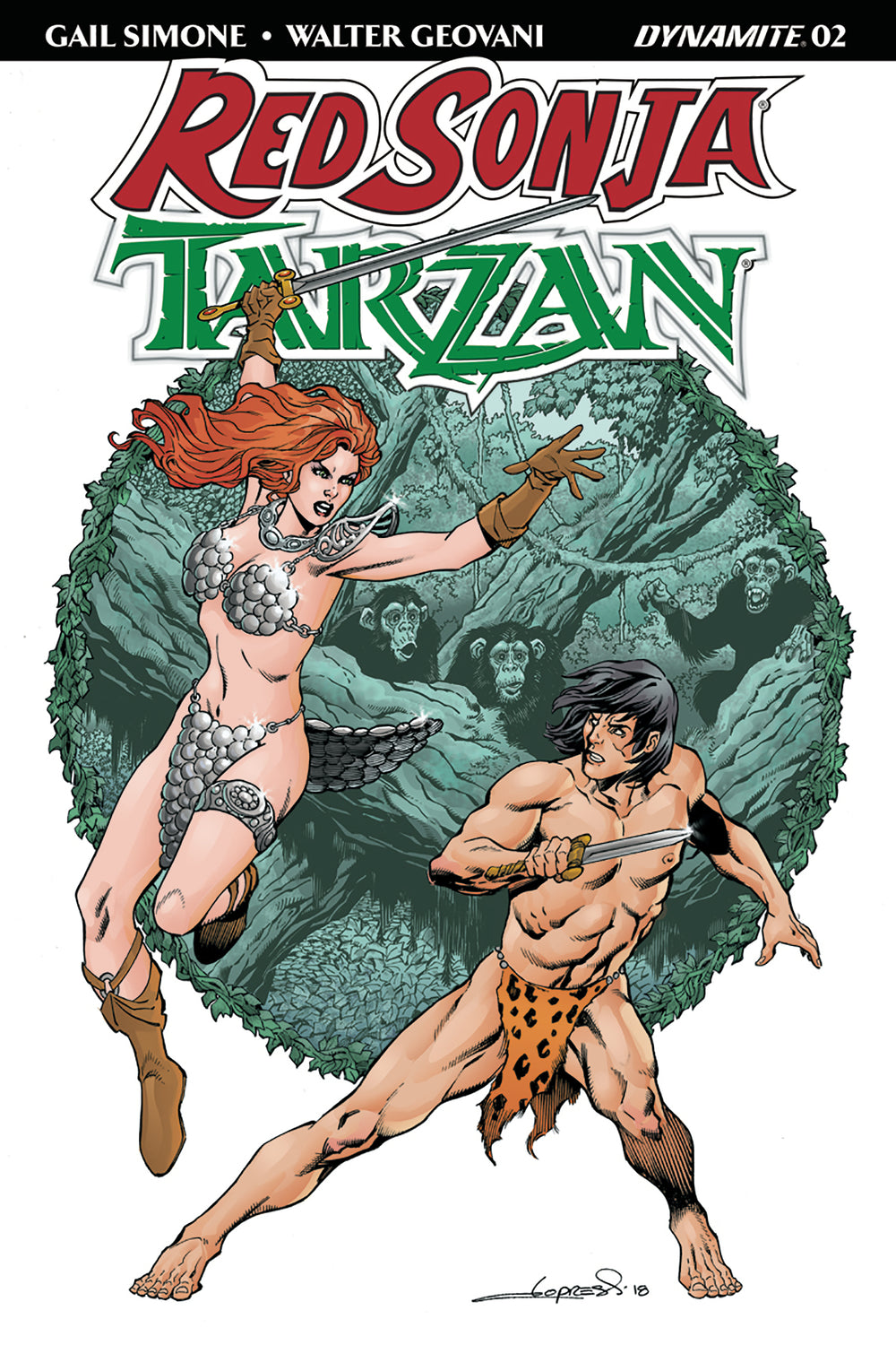 RED SONJA TARZAN #2 CVR A LOPRESTI