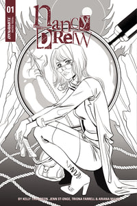 NANCY DREW #1 CVR E 10 COPY SAUVAGE B&W INCV (NET)
