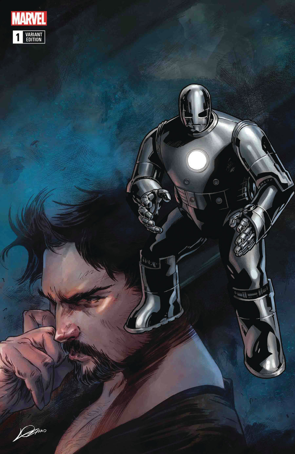 TONY STARK IRON MAN #1 ORIGINAL ARMOR VAR