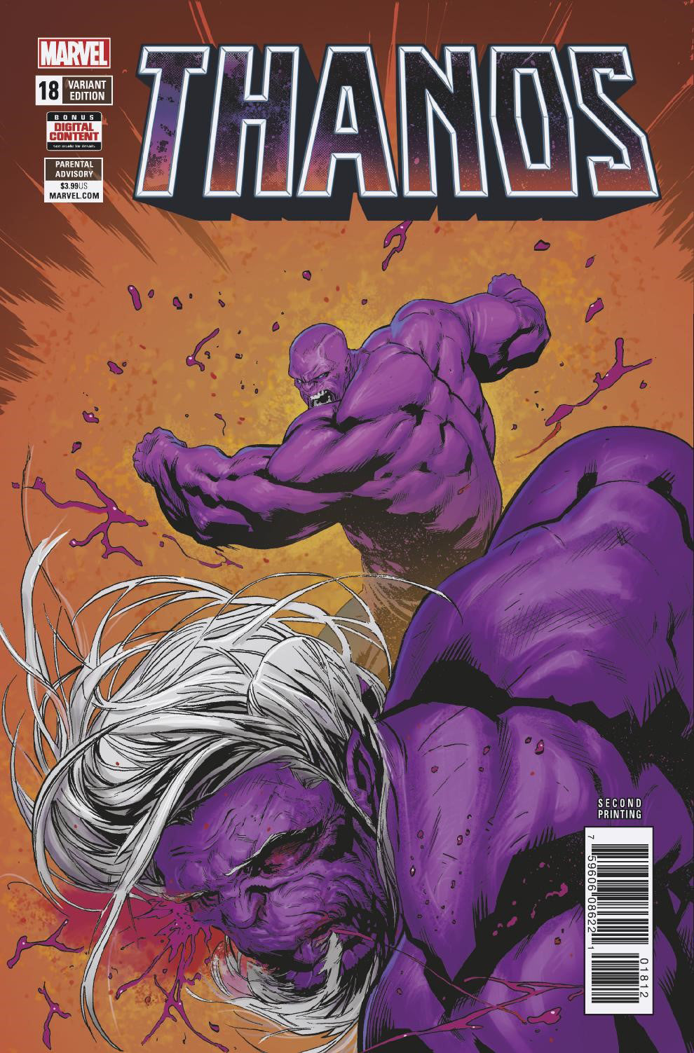 THANOS #18 2ND PTG SHAW VAR LEG