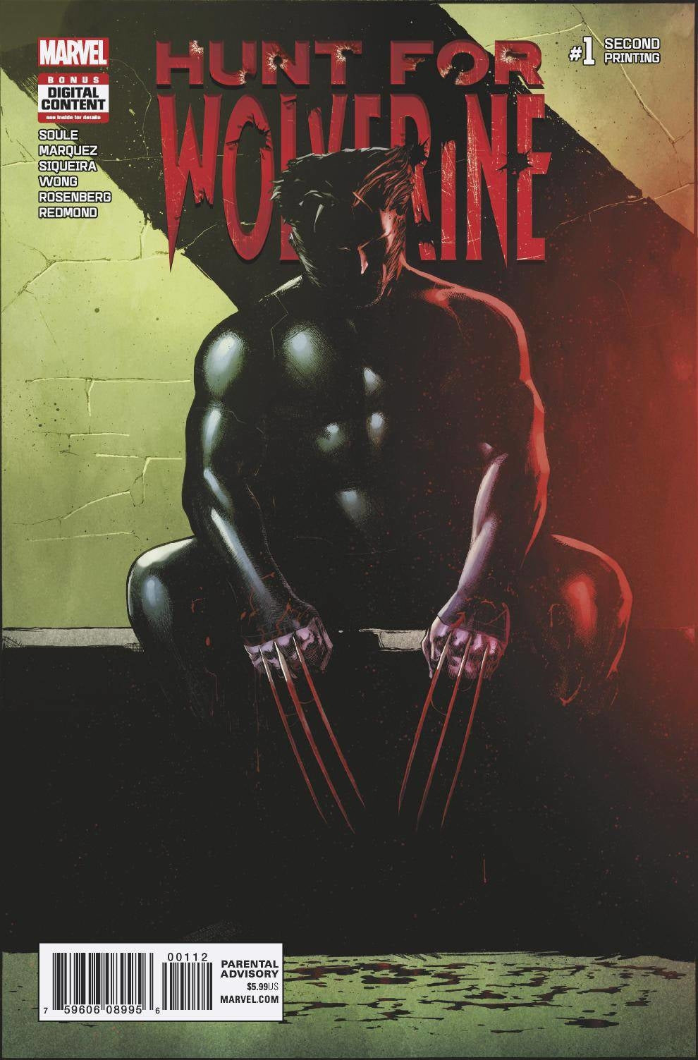 HUNT FOR WOLVERINE #1 2ND PTG MARQUEZ VAR