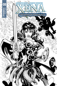 XENA #8 (OF 5) 10 COPY CIFUENTES CVR B B&W INCV