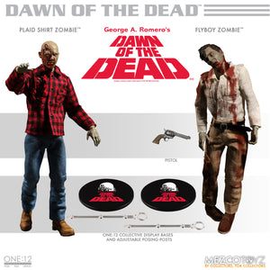 ONE-12 COLLECTIVE DAWN OF DEAD FLY BOY & PLAID ZOMBIE 2PK ACTION FIGURE