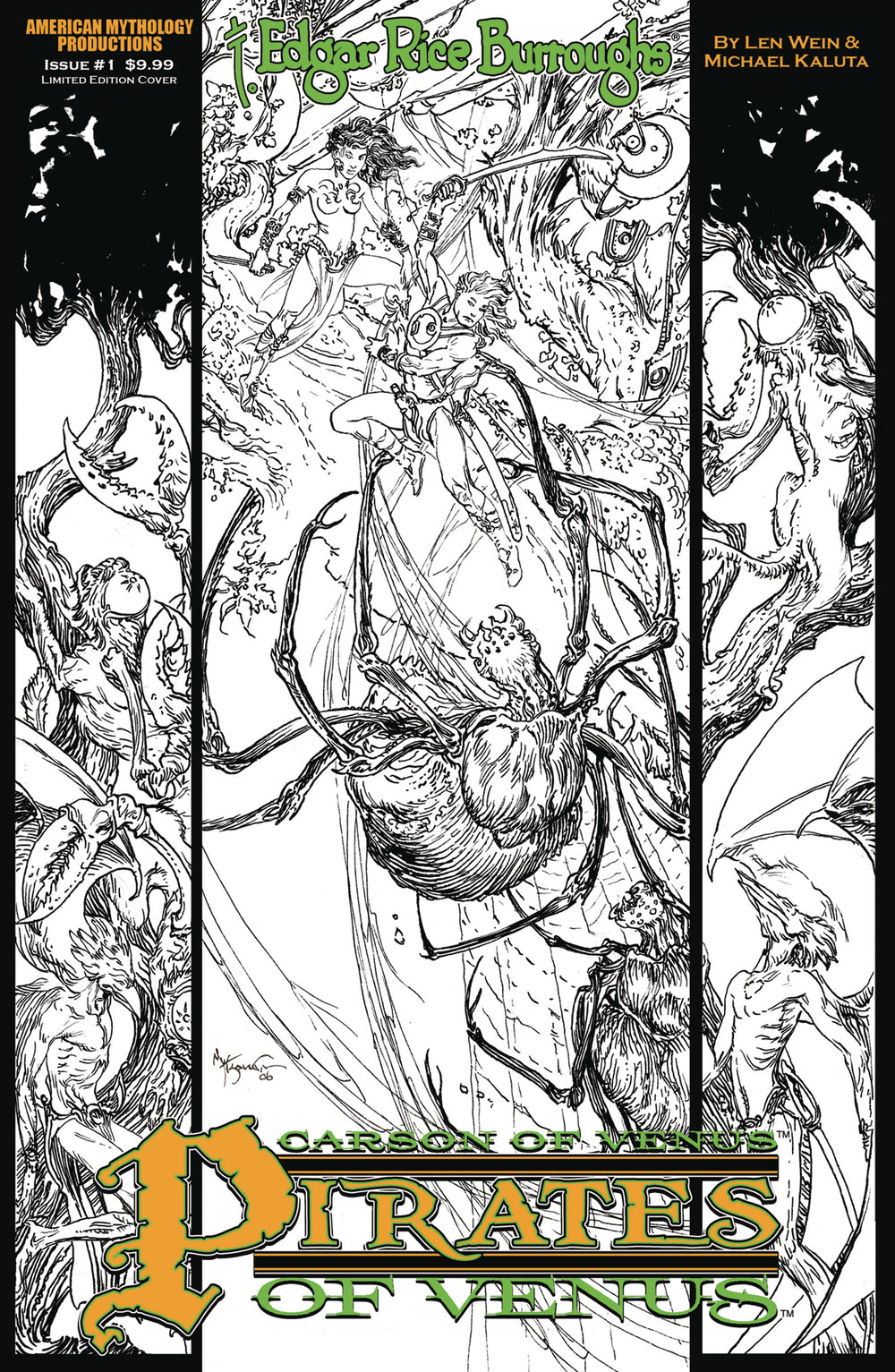 CARSON OF VENUS #1 PIRATES OF VENUS LTD ED B&W CVR
