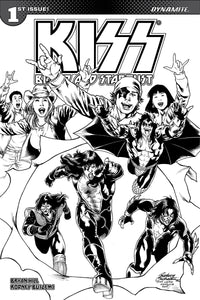 KISS BLOOD STARDUST #1 10 COPY BUCHEMI B&W INCV (NET)