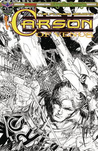 CARSON OF VENUS FLAMES BEYOND #1 LTD ED B&W CVR
