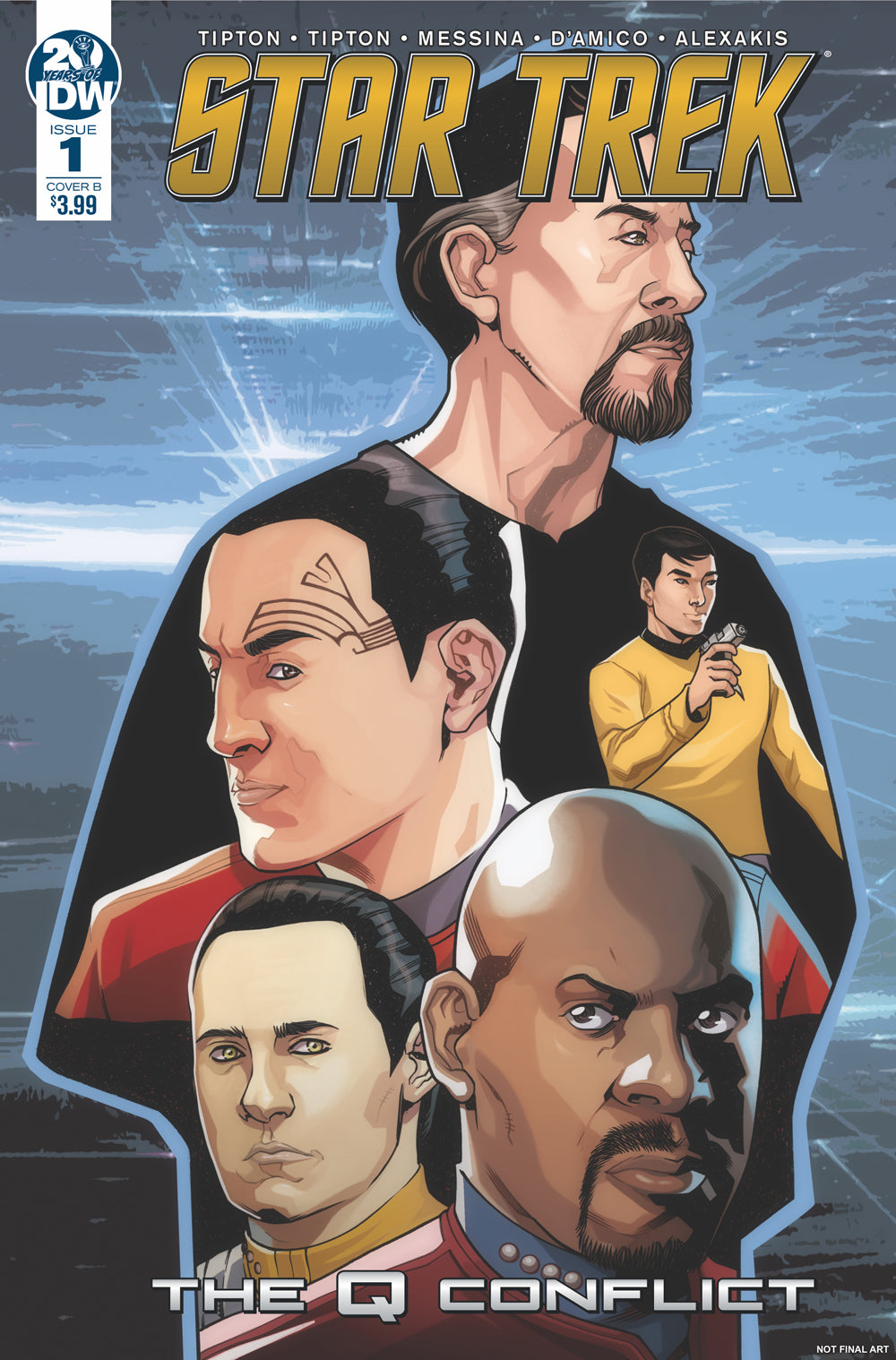 STAR TREK Q CONFLICT #1 (OF 6) CVR B MESSINA
