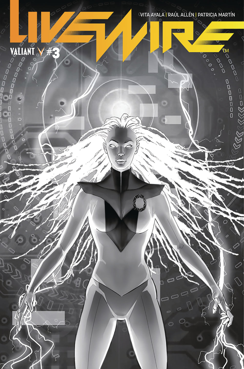 LIVEWIRE #3 CVR C B&W POLLINA