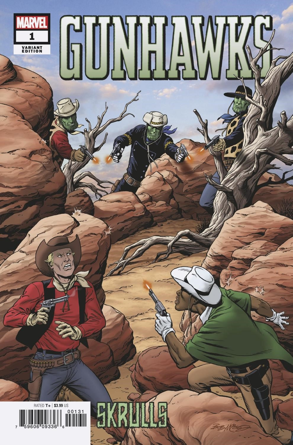 GUNHAWKS #1 MCLEOD SKRULLS VAR