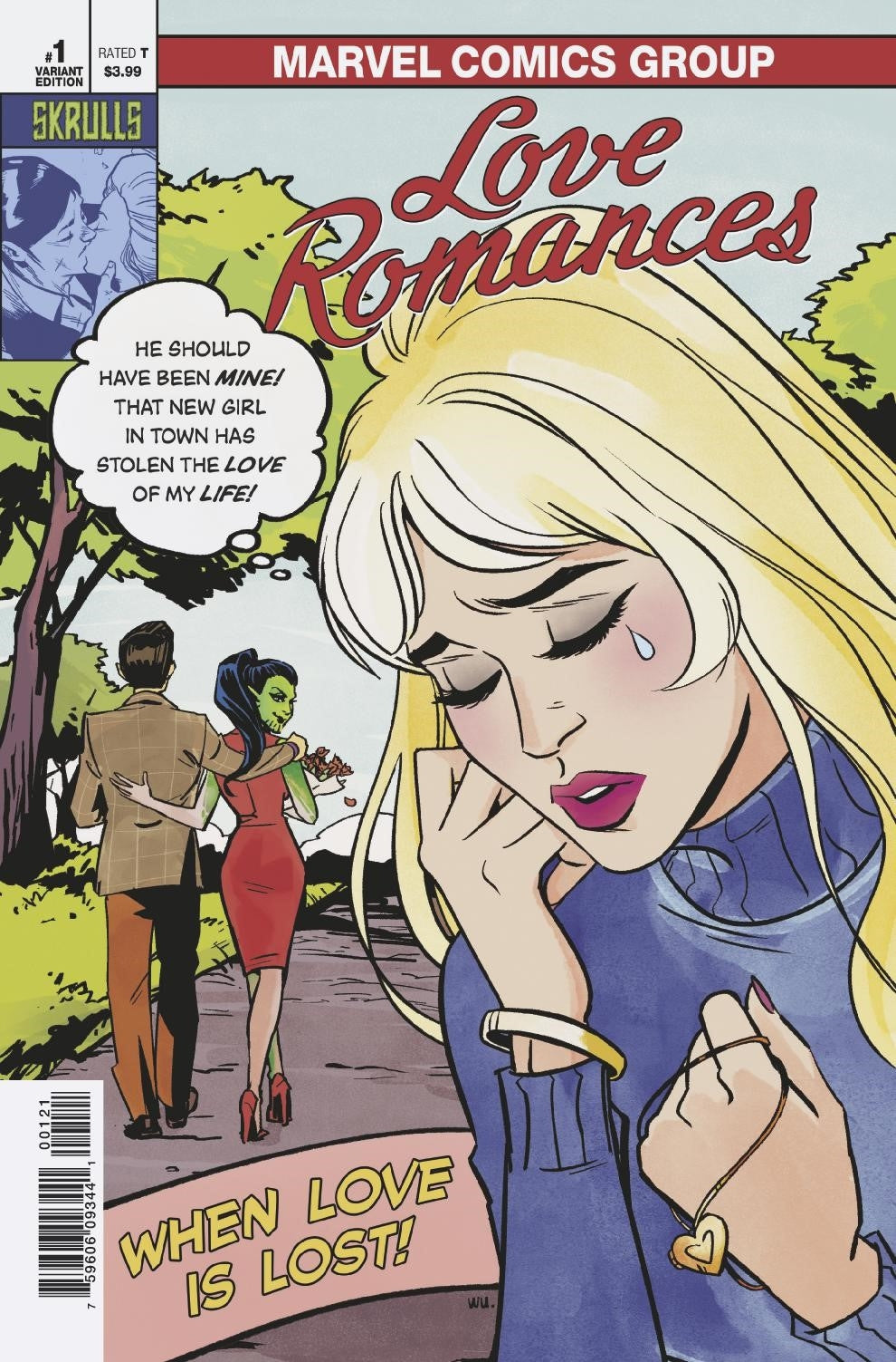 LOVE ROMANCES #1 ANNIE WU SKRULLS VAR