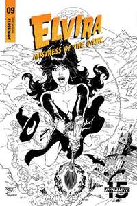 ELVIRA MISTRESS OF DARK #9 20 COPY ROYLE B&W INCV (NET)