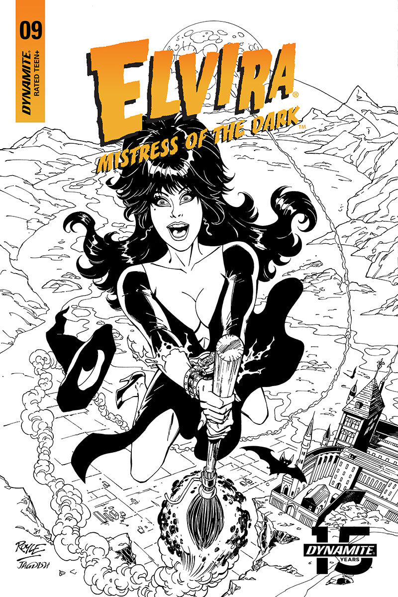 ELVIRA MISTRESS OF DARK #9 20 COPY ROYLE B&W INCV (NET)