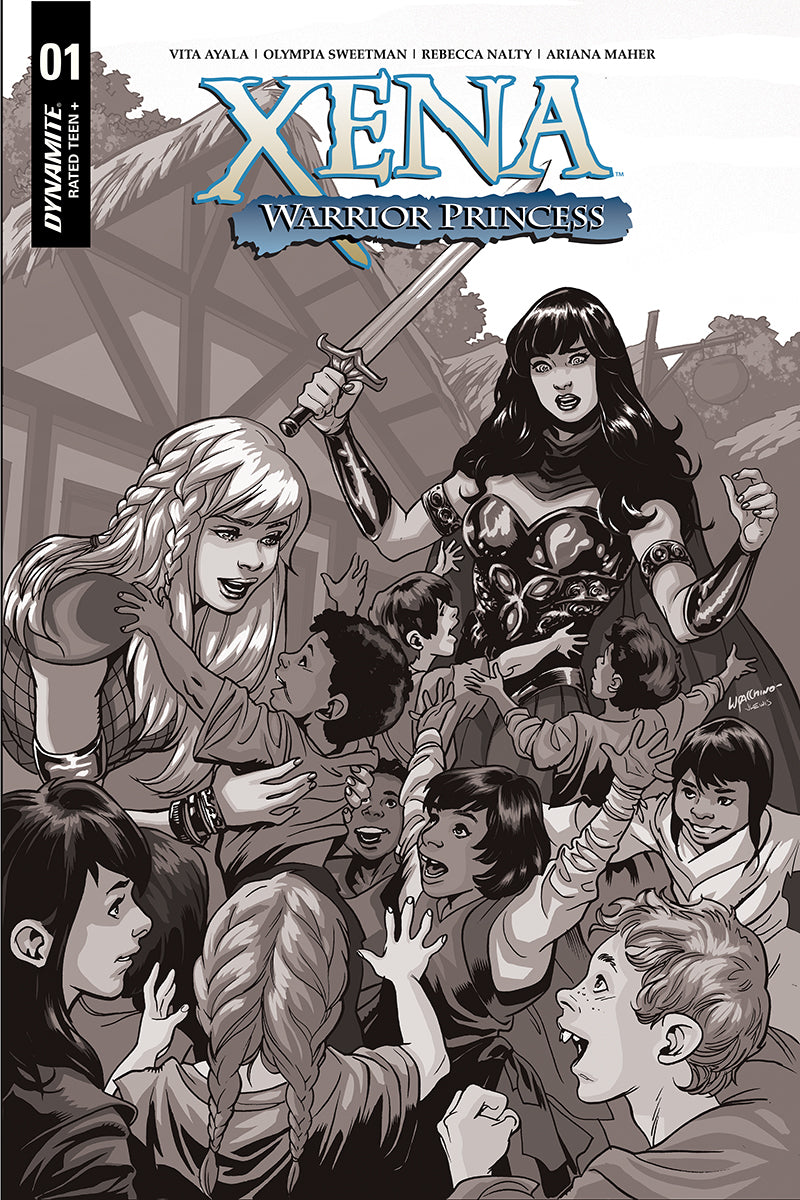 XENA WARRIOR PRINCESS #1 20 COPY LUPACCHINO B&W INCV