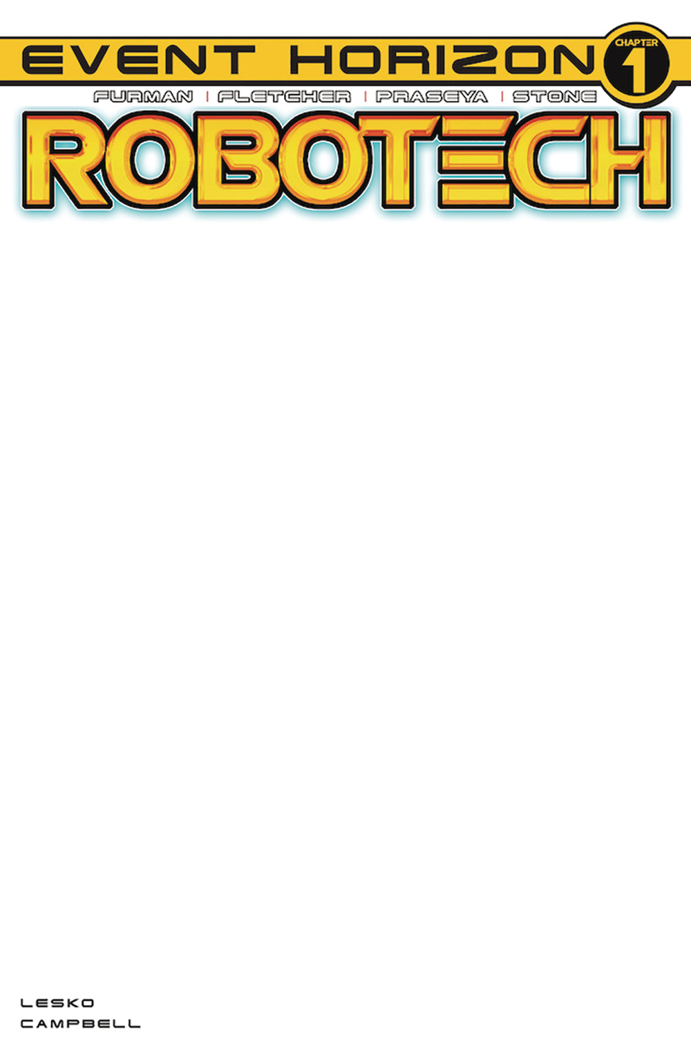 ROBOTECH #21 CVR E BLANK SKETCH VAR