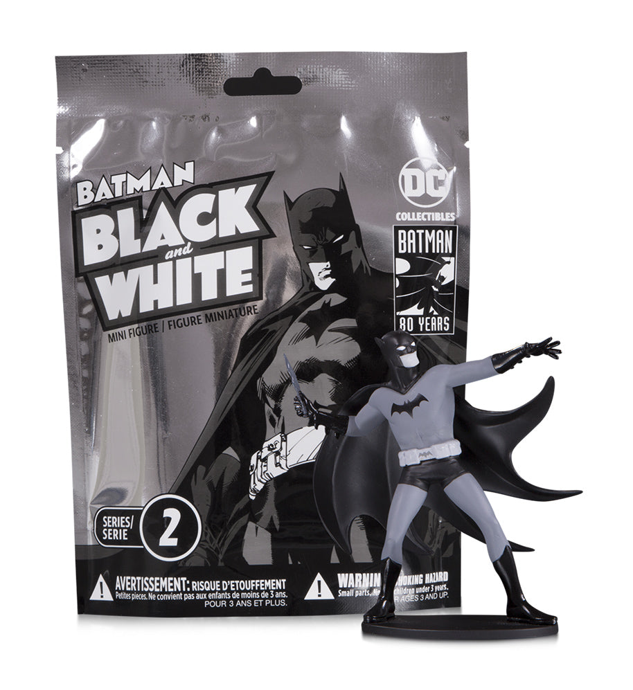 BATMAN BLACK & WHITE BLIND BAG MINI FIGS W2 (18PC CS)
