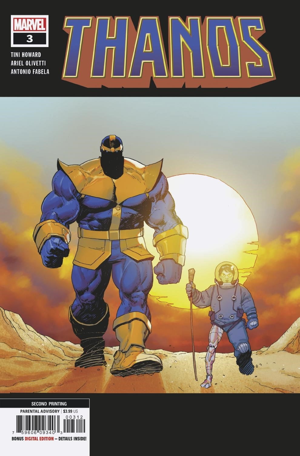 THANOS #3 (OF 6) 2ND PTG OLIVETTI VAR