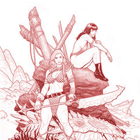 VAMPIRELLA RED SONJA #3 ULTRA LTD CHO FIERY RED LINEART CVR