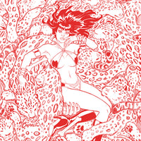 VAMPIRELLA #7 CONNER FIERY RED LINE ART ULTRA PREMIUM CVR