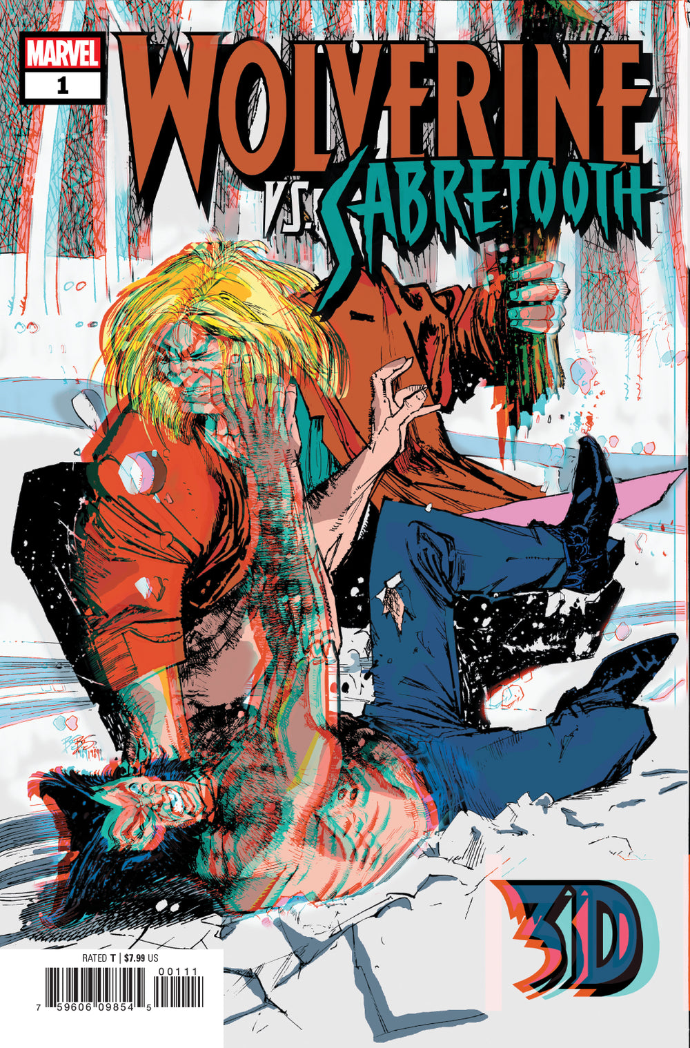 WOLVERINE VS SABRETOOTH 3D #1