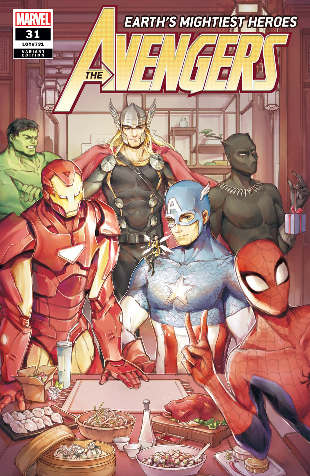 AVENGERS #31 TIANQI HU CHINESE NEW YEAR VAR